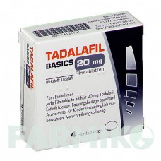 ТАДАЛАФИЛ (TADALAFIL) 20 мг таблетки 4 шт - Тадалафил BASICS