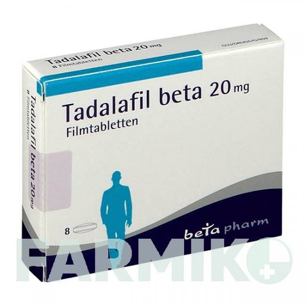 ТАДАЛАФИЛ (TADALAFIL) 20 мг таблетки 8 шт - Тадалафил BETAPHARM
