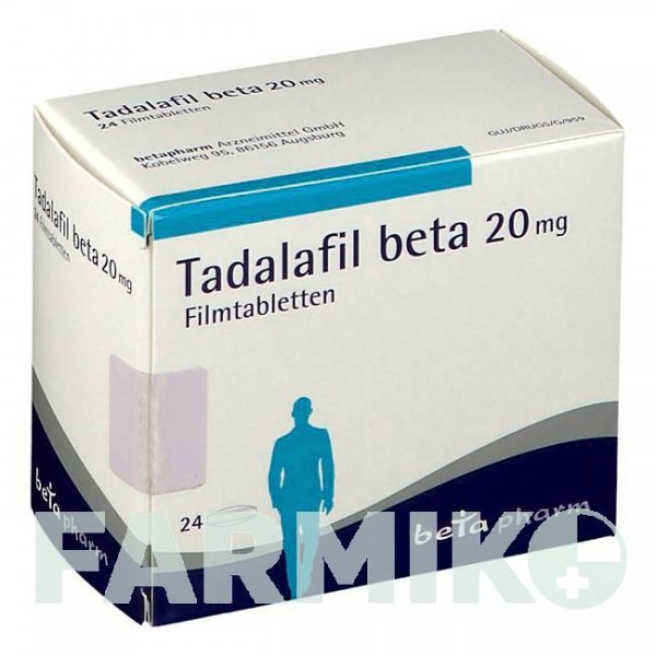 ТАДАЛАФІЛ (TADALAFIL) 20 мг таблетки 24 шт - Тадалафіл BETAPHARM