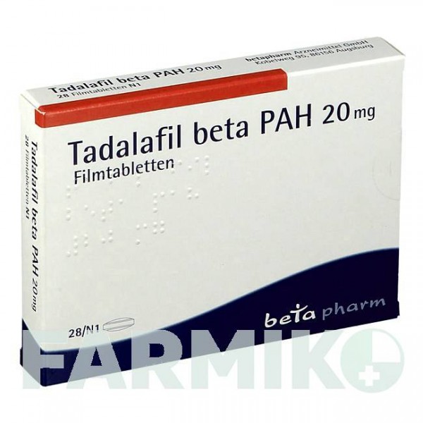 ТАДАЛАФИЛ (TADALAFIL) 20 мг таблетки 28 шт - Тадалафил BETAPHARM
