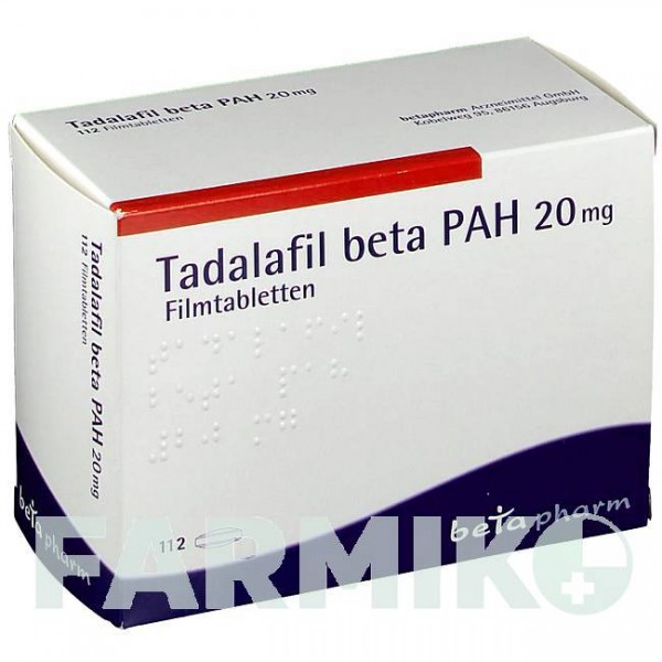 ТАДАЛАФІЛ (TADALAFIL) 20 мг таблетки 112 шт - Тадалафіл BETAPHARM
