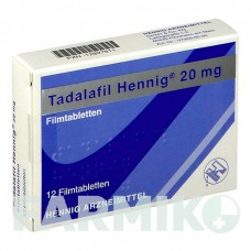 ТАДАЛАФИЛ (TADALAFIL) 20 мг таблетки 12 шт - Тадалафил HENNIG
