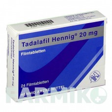 ТАДАЛАФИЛ (TADALAFIL) 20 мг таблетки 24 шт - Тадалафил HENNIG