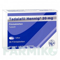 ТАДАЛАФИЛ (TADALAFIL) 20 мг таблетки 36 шт - Тадалафил HENNIG