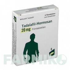 ТАДАЛАФИЛ (TADALAFIL) 20 мг таблетки 8 шт - Тадалафил HORMOSAN PHARMA