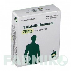 ТАДАЛАФИЛ (TADALAFIL) 20 мг таблетки 12 шт - Тадалафил HORMOSAN PHARMA
