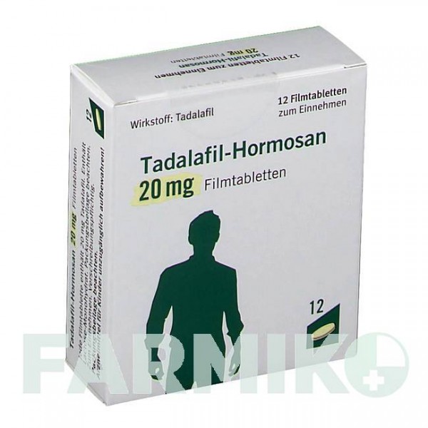 ТАДАЛАФИЛ (TADALAFIL) 20 мг таблетки 12 шт - Тадалафил HORMOSAN PHARMA