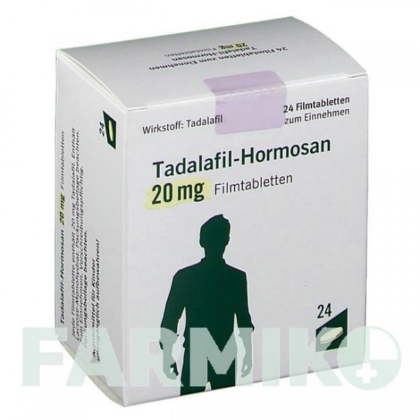 ТАДАЛАФИЛ (TADALAFIL) 20 мг таблетки 24 шт - Тадалафил HORMOSAN PHARMA