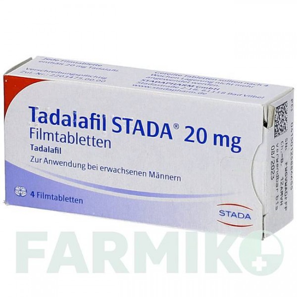 ТАДАЛАФІЛ (TADALAFIL) 20 мг таблетки 4 шт - Тадалафіл STADAPHARM