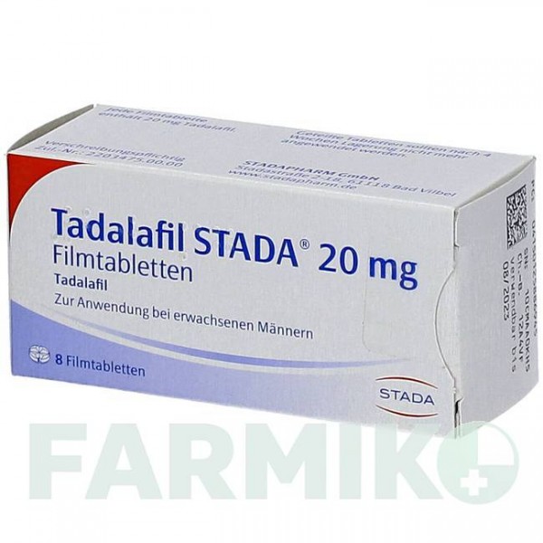 ТАДАЛАФИЛ (TADALAFIL) 20 мг таблетки 8 шт - Тадалафил STADAPHARM