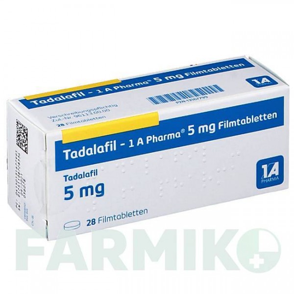 ТАДАЛАФІЛ (TADALAFIL) 5 мг таблетки 28 шт - Тадалафіл 1 A PHARMA