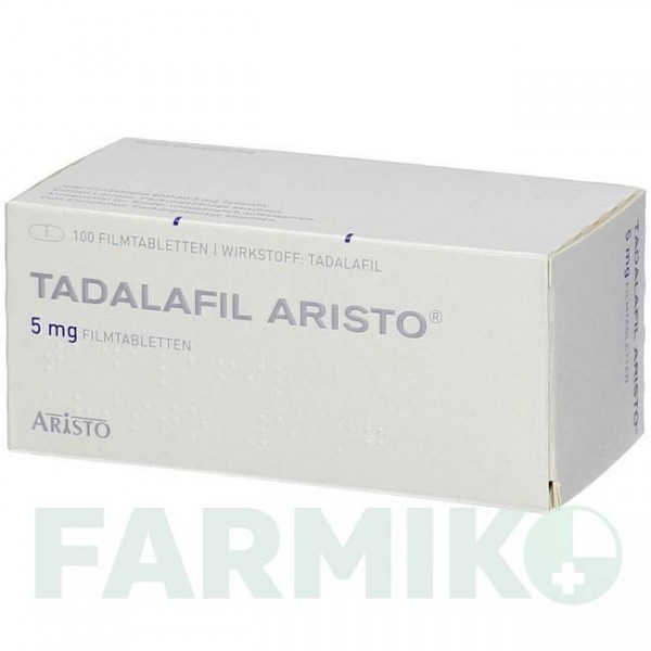 ТАДАЛАФИЛ (TADALAFIL) 5 мг таблетки 100 шт - Тадалафил ARISTO PHARMA