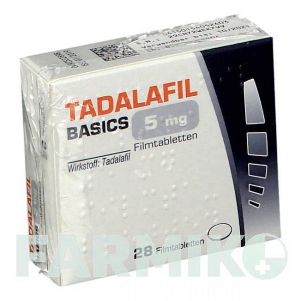 ТАДАЛАФИЛ (TADALAFIL) 5 мг таблетки 28 шт - Тадалафил BASICS