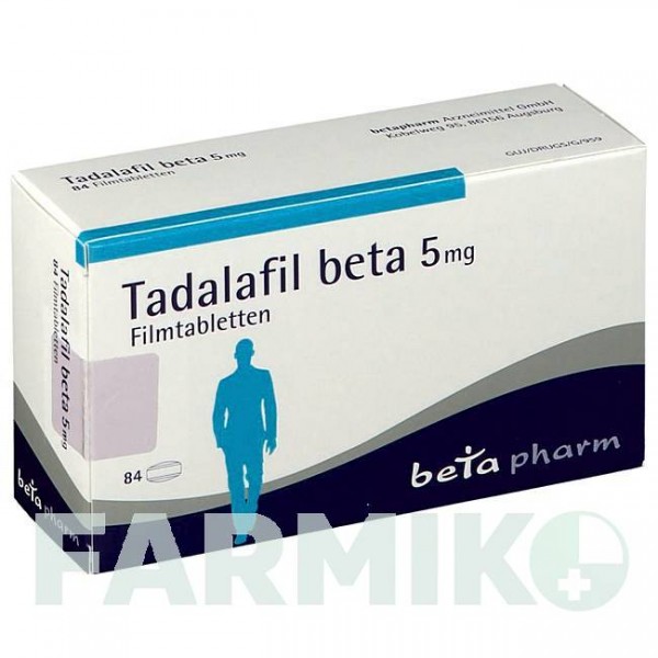 ТАДАЛАФИЛ (TADALAFIL) 5 мг таблетки 84 шт - Тадалафил BETAPHARM