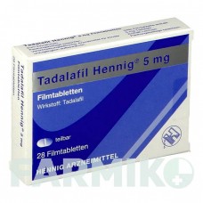 ТАДАЛАФИЛ (TADALAFIL) 5 мг таблетки 28 шт - Тадалафил HENNIG
