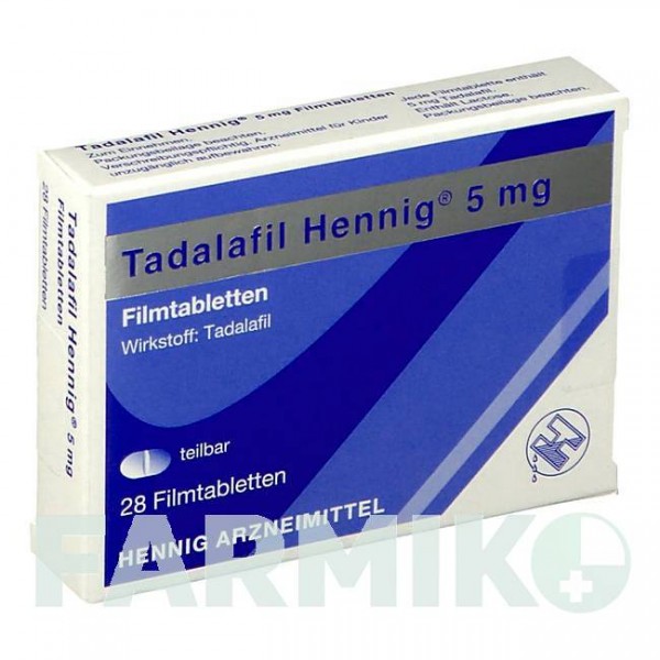 ТАДАЛАФІЛ (TADALAFIL) 5 мг таблетки 28 шт - Тадалафіл HENNIG