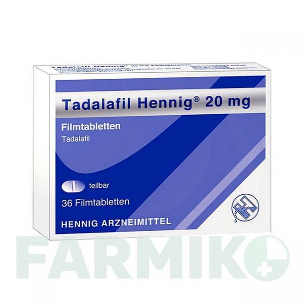 ТАДАЛАФИЛ (TADALAFIL) 5 мг таблетки 84 шт - Тадалафил HENNIG