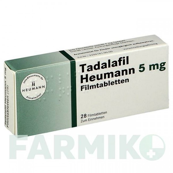 ТАДАЛАФИЛ (TADALAFIL) 5 мг таблетки 28 шт - Тадалафил HEUMANN PHARMA
