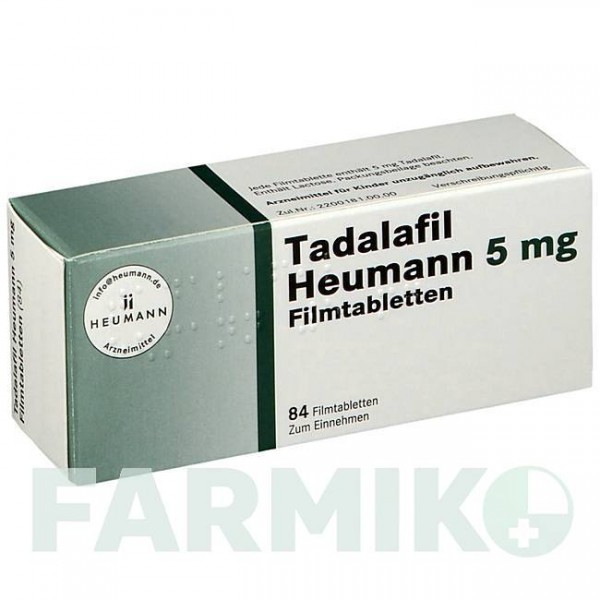 ТАДАЛАФИЛ (TADALAFIL) 5 мг таблетки 84 шт - Тадалафил HEUMANN PHARMA