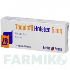 ТАДАЛАФИЛ (TADALAFIL) 5 мг таблетки 14 шт - Тадалафил HOLSTEN PHARMA