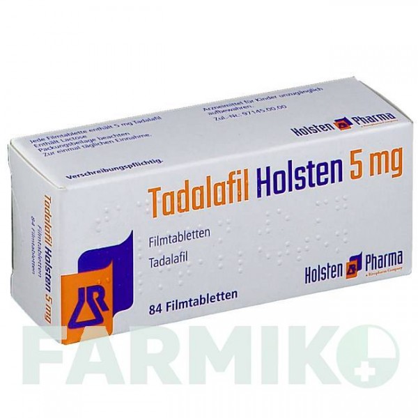 ТАДАЛАФІЛ (TADALAFIL) 5 мг таблетки 84 шт - Тадалафіл HOLSTEN PHARMA