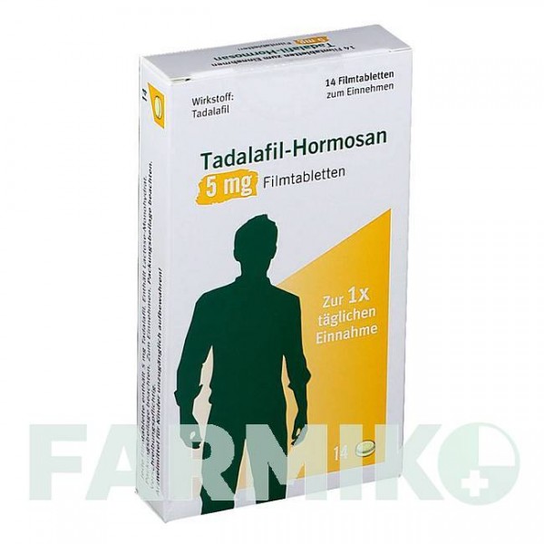 ТАДАЛАФИЛ (TADALAFIL) 5 мг таблетки 14 шт - Тадалафил HORMOSAN PHARMA