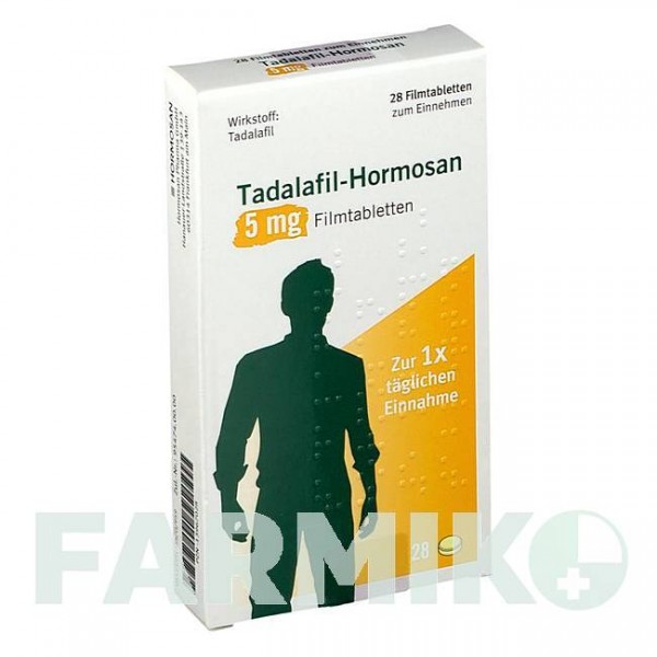 ТАДАЛАФИЛ (TADALAFIL) 5 мг таблетки 28 шт - Тадалафил HORMOSAN PHARMA