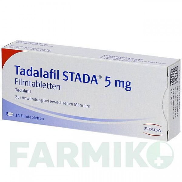 ТАДАЛАФИЛ (TADALAFIL) 5 мг таблетки 14 шт - Тадалафил STADAPHARM