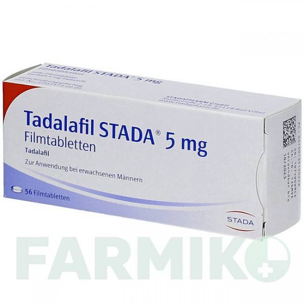 ТАДАЛАФИЛ (TADALAFIL) 5 мг таблетки 56 шт - Тадалафил STADAPHARM