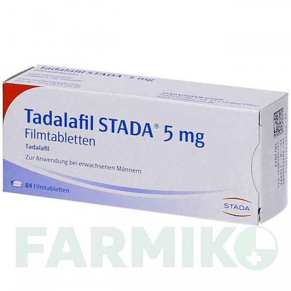 ТАДАЛАФИЛ (TADALAFIL) 5 мг таблетки 84 шт - Тадалафил STADAPHARM