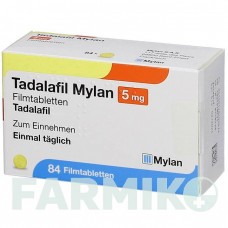 ТАДАЛАФИЛ (TADALAFIL) 5 мг таблетки 84 шт - Тадалафил VIATRIS