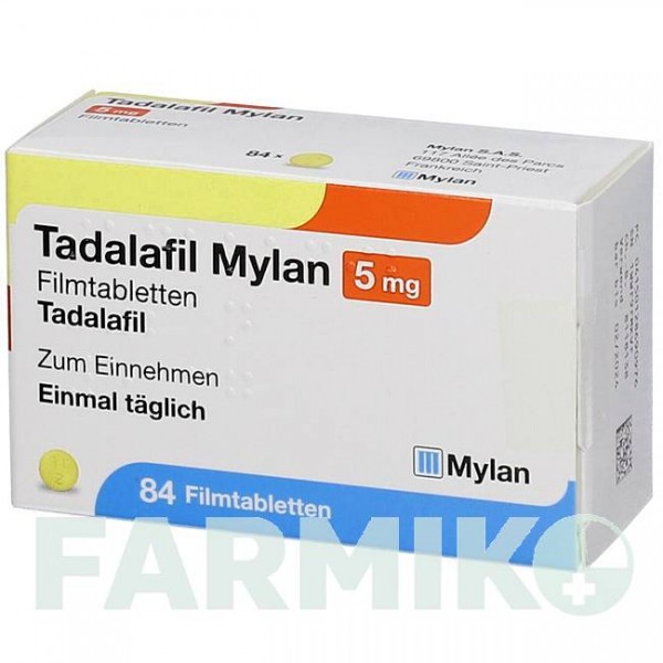 ТАДАЛАФИЛ (TADALAFIL) 5 мг таблетки 84 шт - Тадалафил VIATRIS