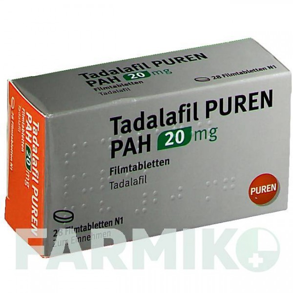 ТАДАЛАФІЛ ПАХ (TADALAFIL PAH) 20 мг таблетки 28 шт - Тадалафіл PUREN PHARMA