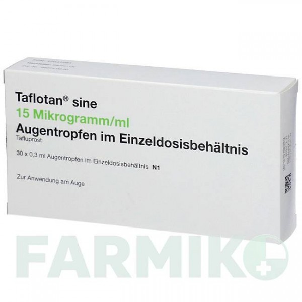 ТАФЛОТАН (TAFLOTAN) 15 мкг/мл піпетки 30x0,3 мл - Тафлупрост 2CARE4