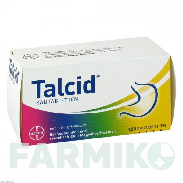 ТАЛЦИД (TALCID) таблетки 100 шт - Гідротальцит BAYER