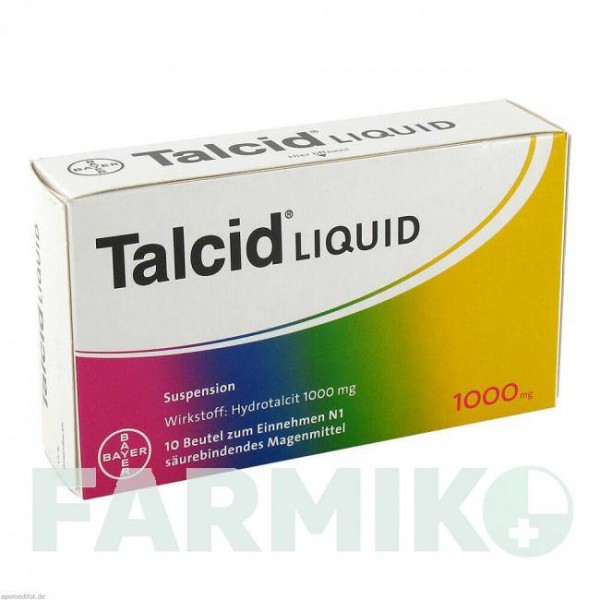 ТАЛЦИД (TALCID) суспензия 10 шт - Гидротальцит BAYER