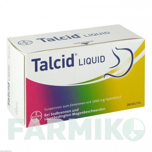ТАЛЦИД (TALCID) суспензия 20 шт - Гидротальцит BAYER
