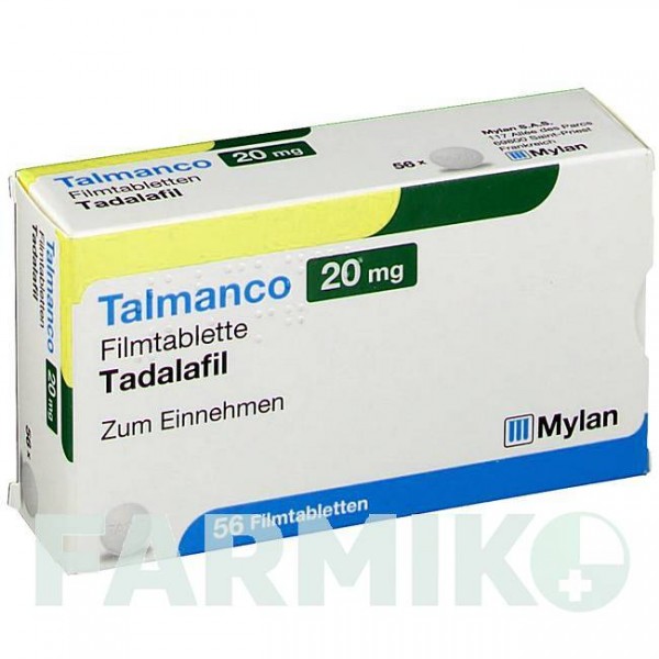 ТАЛМАНКО (TALMANCO) 20 мг таблетки 56 шт - Тадалафил VIATRIS
