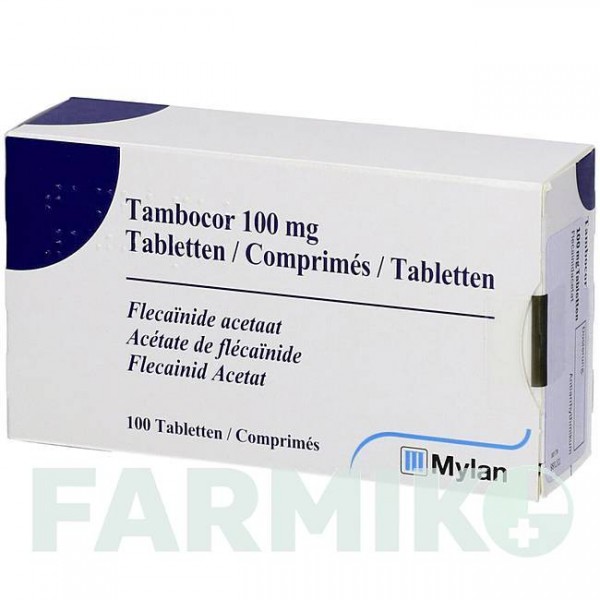 ТАМБОКОР (TAMBOCOR) таблетки 100 шт - Флекаинид EMRA-MED