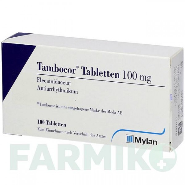 ТАМБОКОР (TAMBOCOR) таблетки 100 шт - Флекаинид KOHLPHARMA