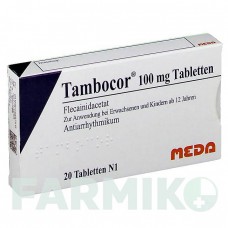 ТАМБОКОР (TAMBOCOR) таблетки 20 шт - Флекаїнід MEDA PHARMA