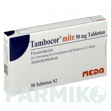 ТАМБОКОР (TAMBOCOR) таблетки 50 шт - Флекаїнід MEDA PHARMA