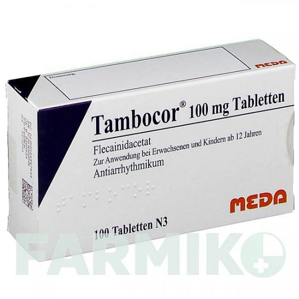 ТАМБОКОР (TAMBOCOR) таблетки 100 шт - Флекаинид MEDA PHARMA