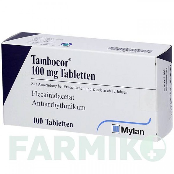 ТАМБОКОР (TAMBOCOR) таблетки 100 шт - Флекаїнід ORIFARM