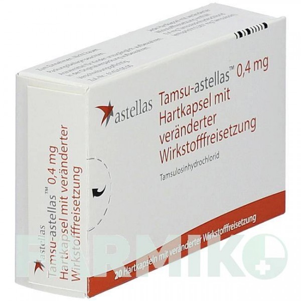 ТАМСУ АСТЕЛЛАС (TAMSU ASTELLAS) 0,4 мг капсулы 20 шт - Тамсулозин ASTELLAS PHARMA