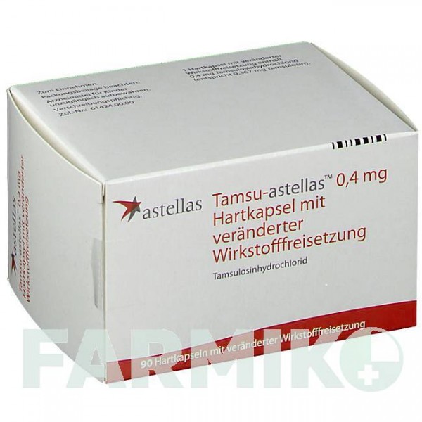 ТАМСУ АСТЕЛЛАС (TAMSU ASTELLAS) 0,4 мг капсули 90 шт - Тамсулозин ASTELLAS PHARMA
