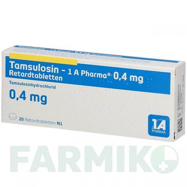 ТАМСУЛОЗИН (TAMSULOSIN) 0,4 мг таблетки 20 шт - Тамсулозин 1 A PHARMA