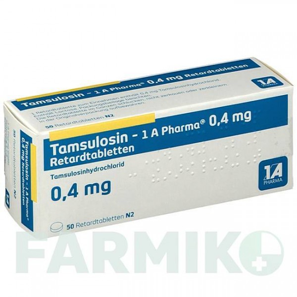 ТАМСУЛОЗИН (TAMSULOSIN) 0,4 мг таблетки 50 шт - Тамсулозин 1 A PHARMA