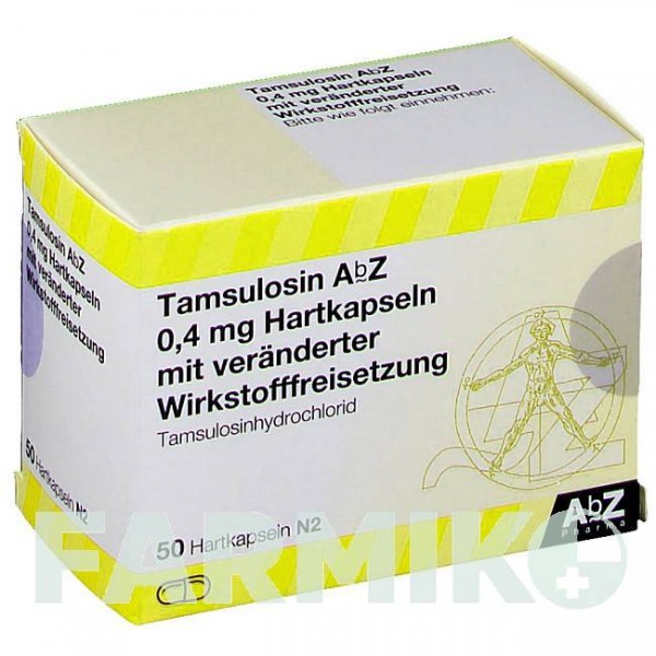 ТАМСУЛОЗИН (TAMSULOSIN) 0,4 мг капсулы 50 шт - Тамсулозин ABZ PHARMA