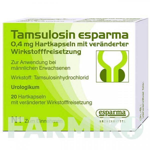 ТАМСУЛОЗИН (TAMSULOSIN) 0,4 мг капсули 20 шт - Тамсулозин ARISTO PHARMA